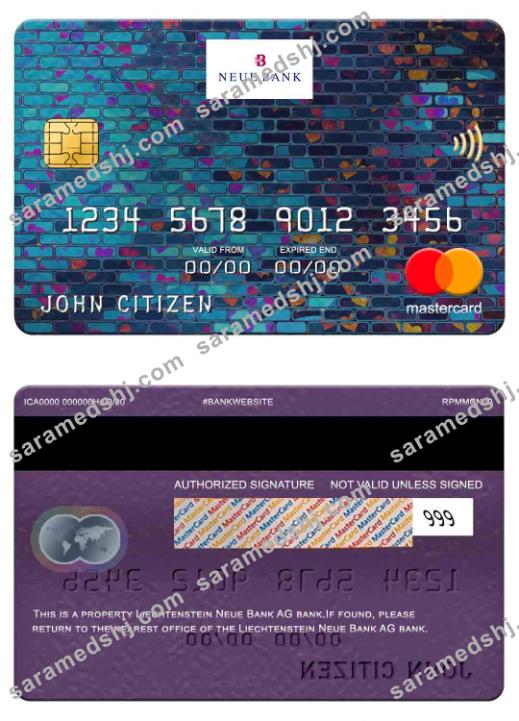 Liechtenstein Neue Bank AG bank mastercard